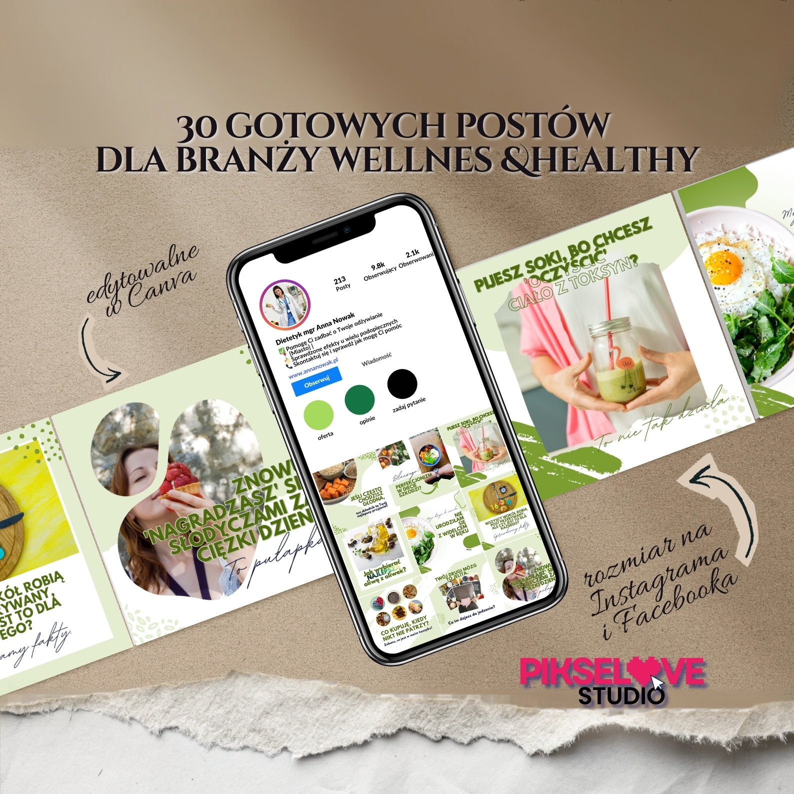 Zestaw 30 Profesjonalnych Postów dla branży Healthy - obrazek 3