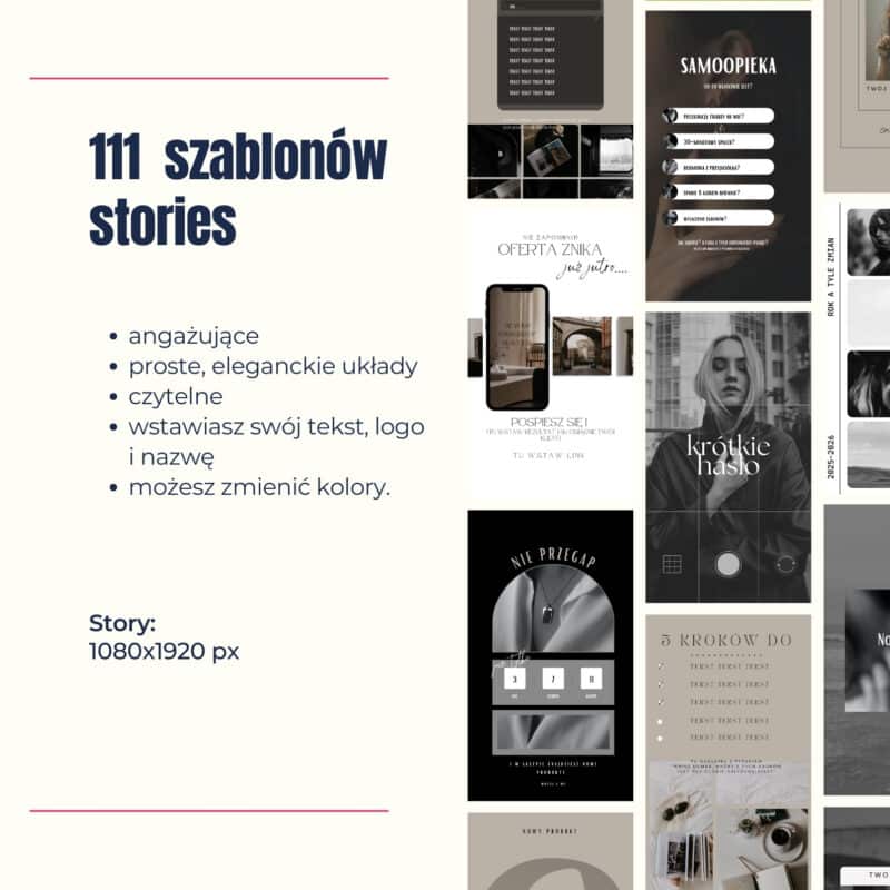 111 Stories "That Girl" (Beige, Black & White)